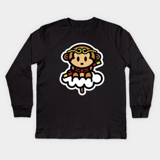 Monkey King Momo Kids Long Sleeve T-Shirt